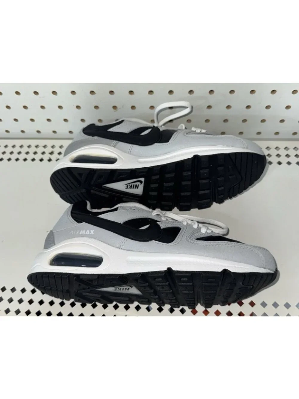 Nike Air Max Command PRM Womens Athletic Shoes Size 6.5 Silver Black White